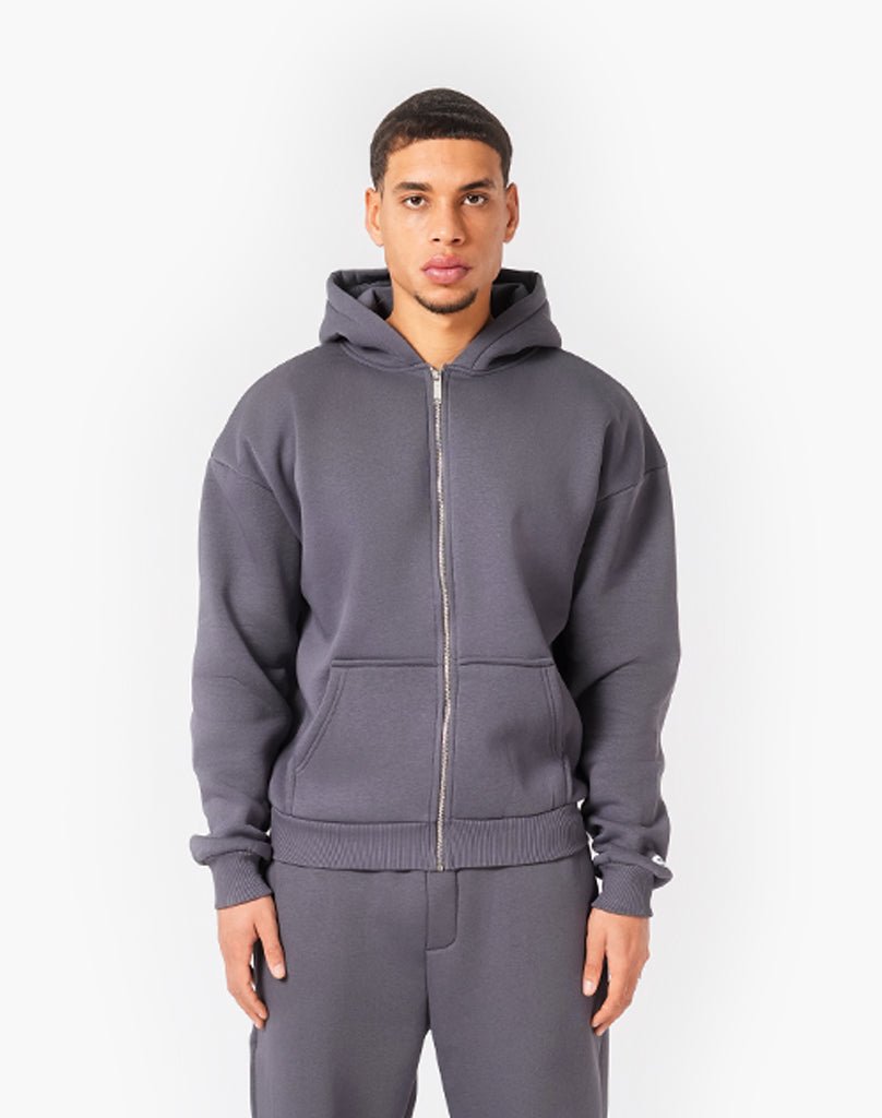 TRACKSUIT SET ZIP-HOODIE (ANTHRAZIT) Tracksuits Statement Clo
