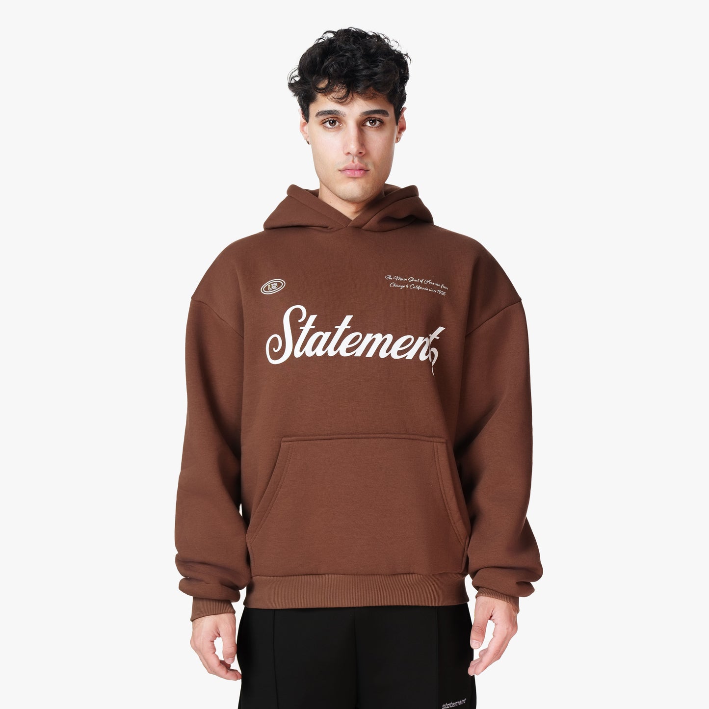 CHICAGO HOODIE COFFEE BROWN