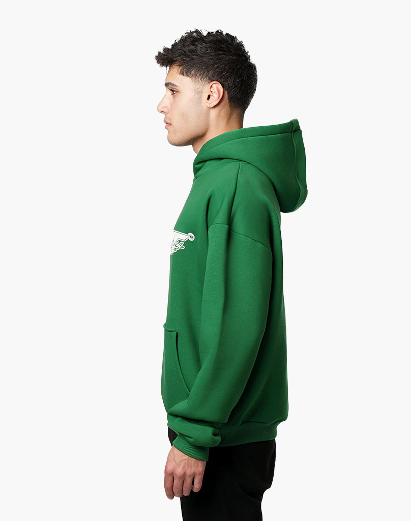 STAR HOODIE WOOD GREEN