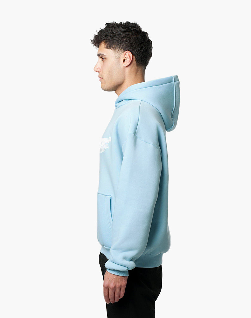 STAR HOODIE ICE BLUE