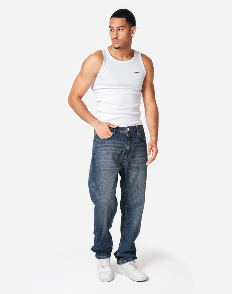 DENIM JEANS (DARK BLUE) Denim STATEMENT