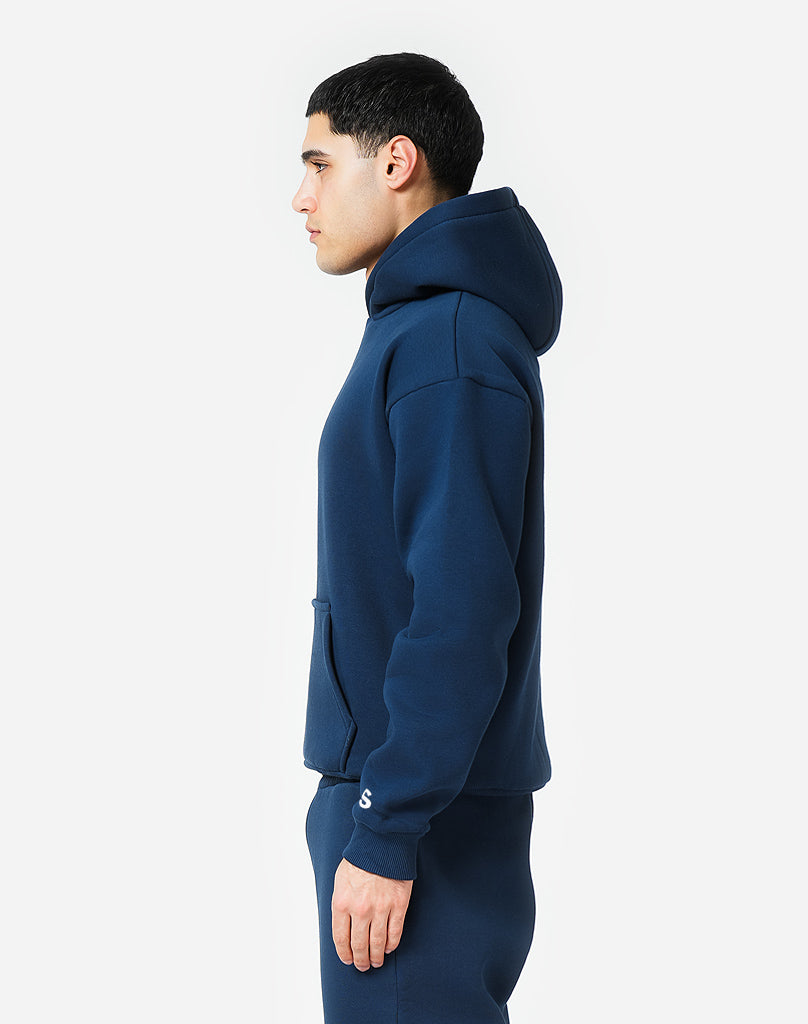 BASIC HOODIE (DARK BLUE) STATEMENT
