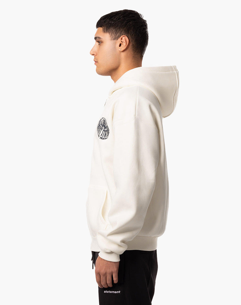CYRCLE ZIP-HOODIE CREAM WHITE