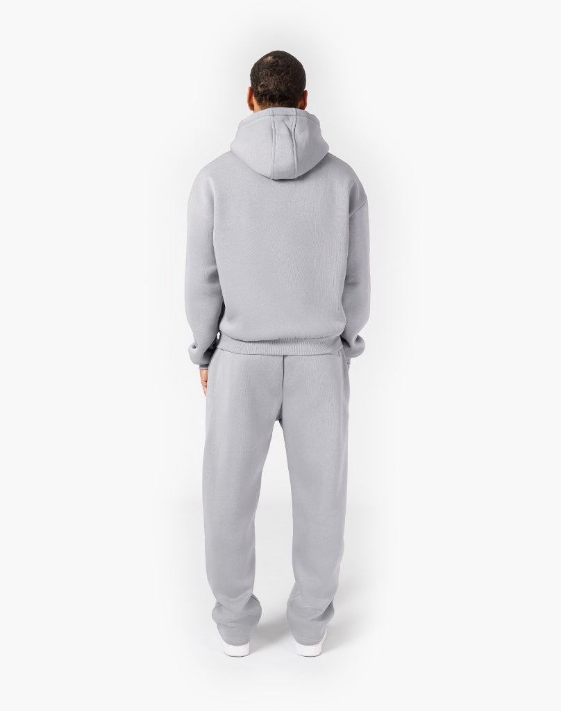 TRACKSUIT SET ZIP-HOODIE (GREY) Tracksuits Statement Clo