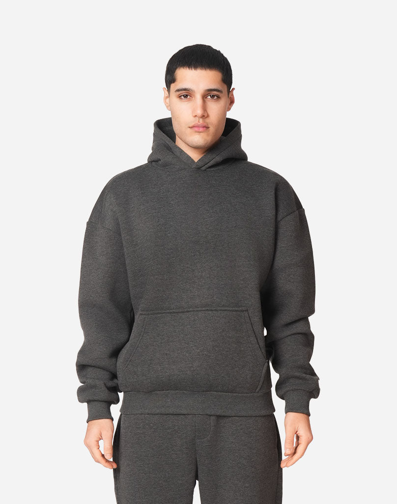 BASIC HOODIE (DARK GREY MELANGE)