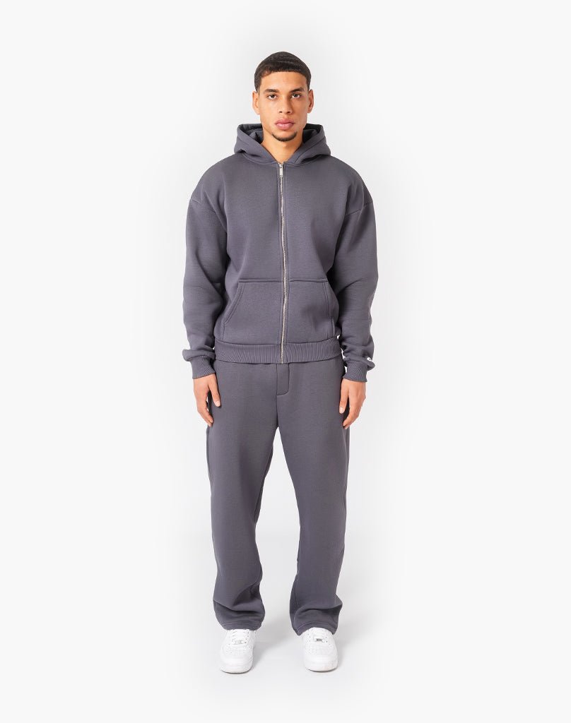 TRACKSUIT SET ZIP-HOODIE (ANTHRAZIT) Tracksuits Statement Clo