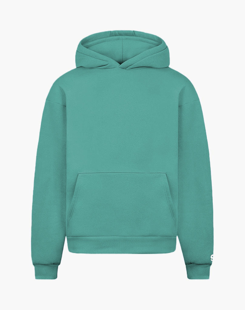 BASIC HOODIE (TURQUOISE) STATEMENT