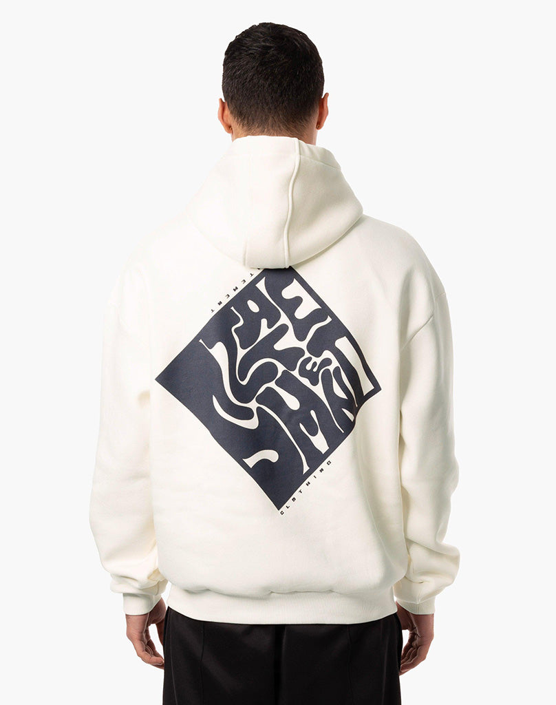 SMUDGE HOODIE CREAM WHITE