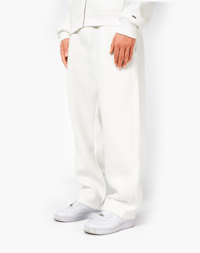 TRACKSUIT SET ZIP-HOODIE (CREAM WHITE) Tracksuits Statement Clo