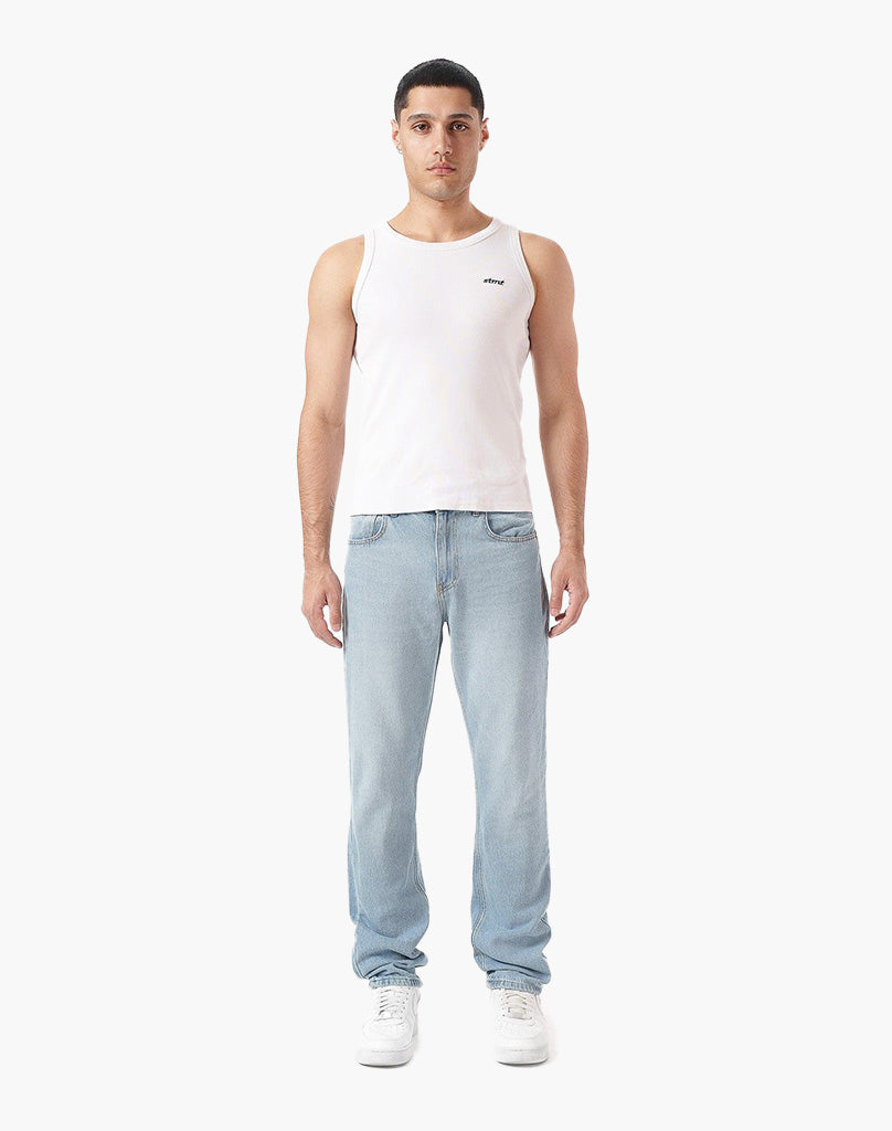 STRAIGHT FIT DENIM (LIGHT BLUE) STATEMENT