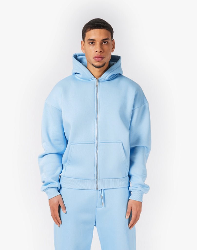 TRACKSUIT SET ZIP-HOODIE (ICE BLUE) Tracksuits Statement Clo