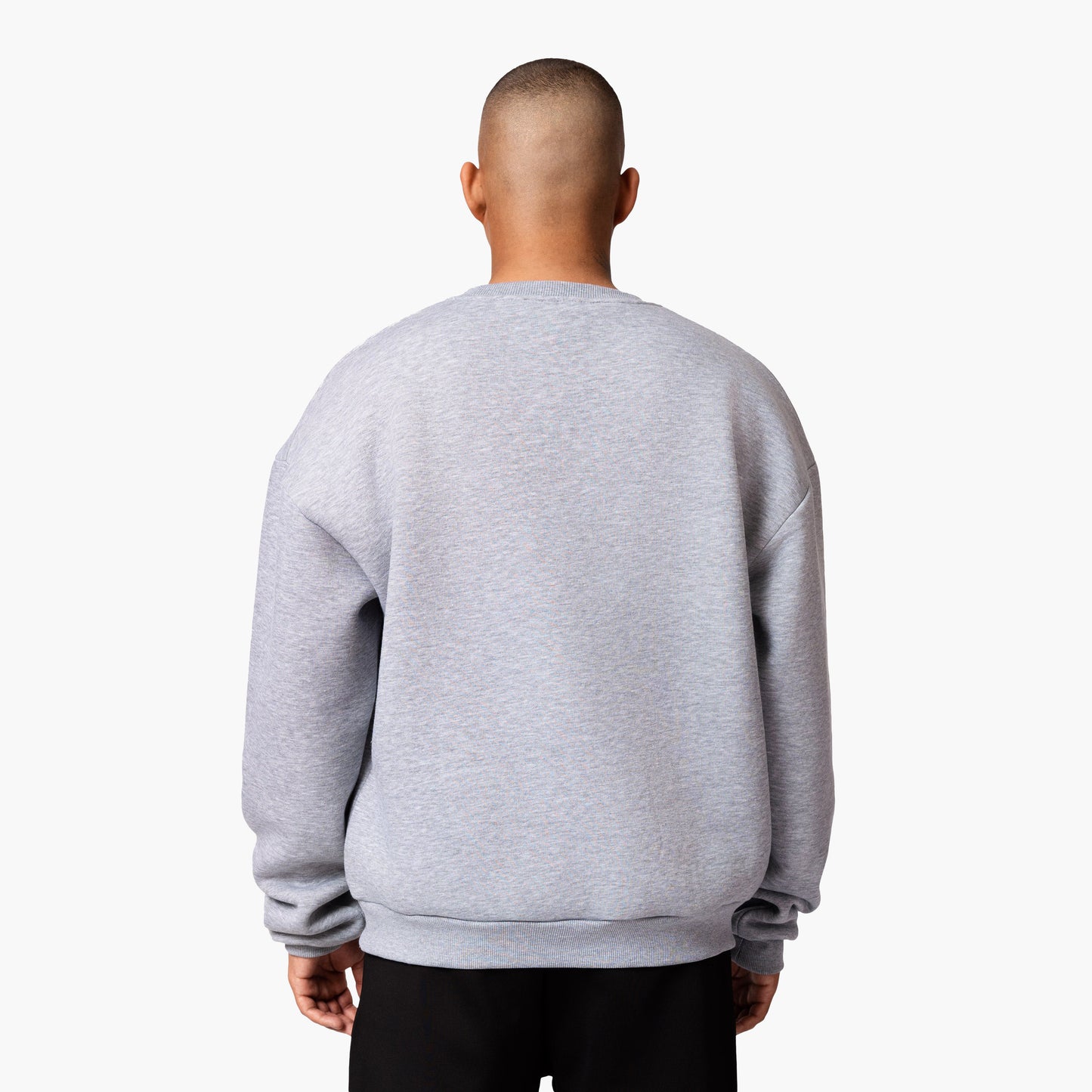 BASIC SWEATER GREY MELANGE