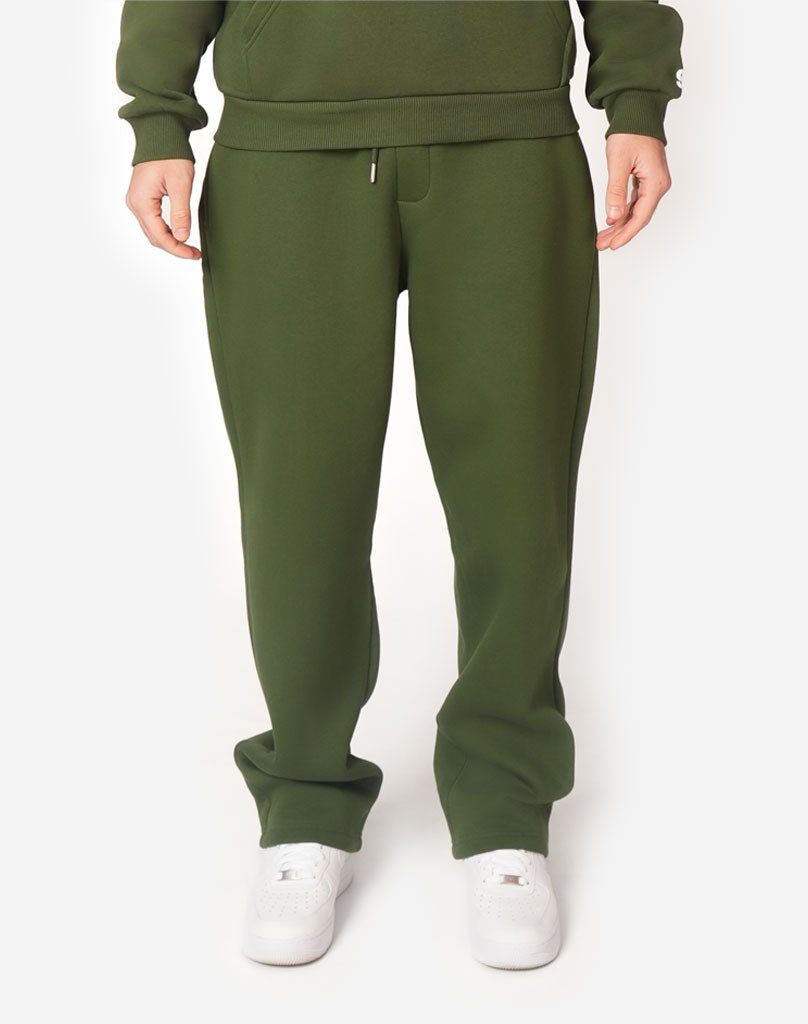 BASIC OPEN LEG JOGGER (DEEP FORREST) Pants STATEMENT