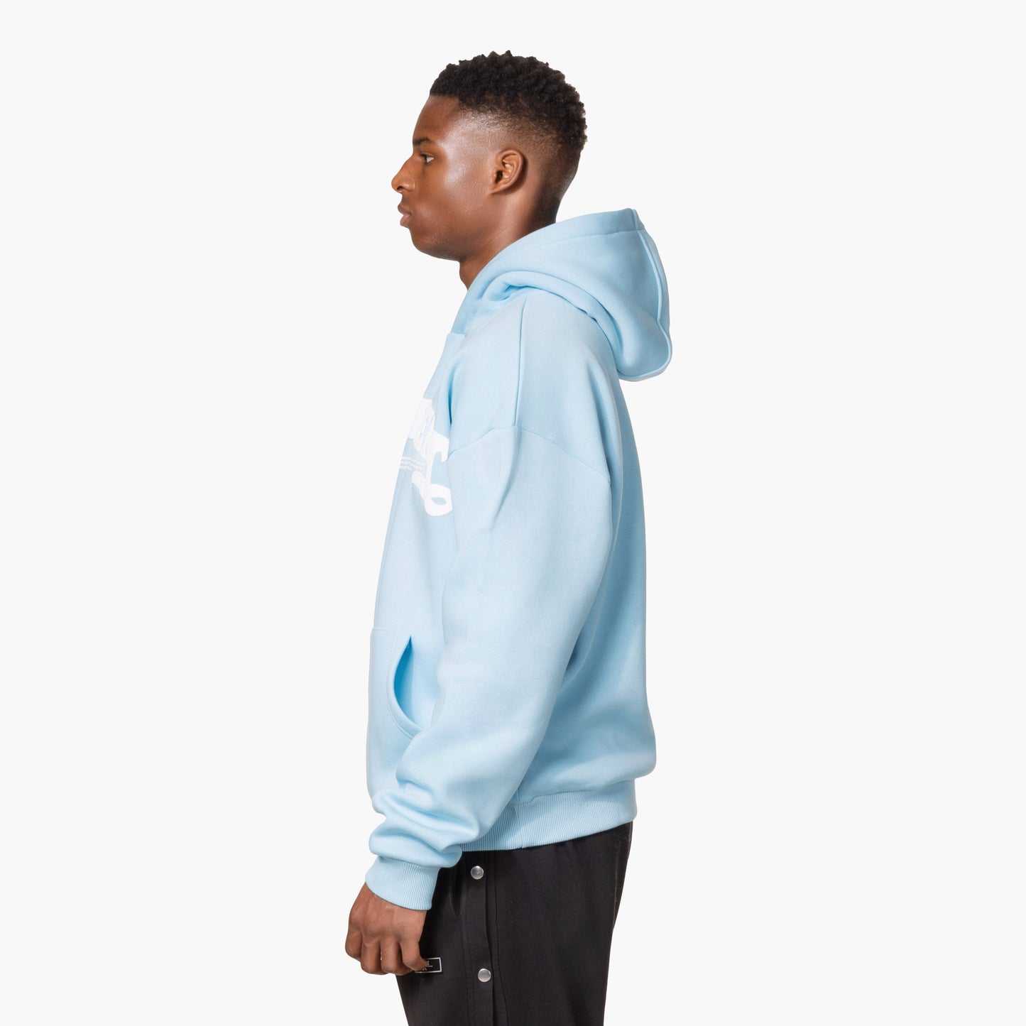 STATEMENT HOODIE ICE BLUE