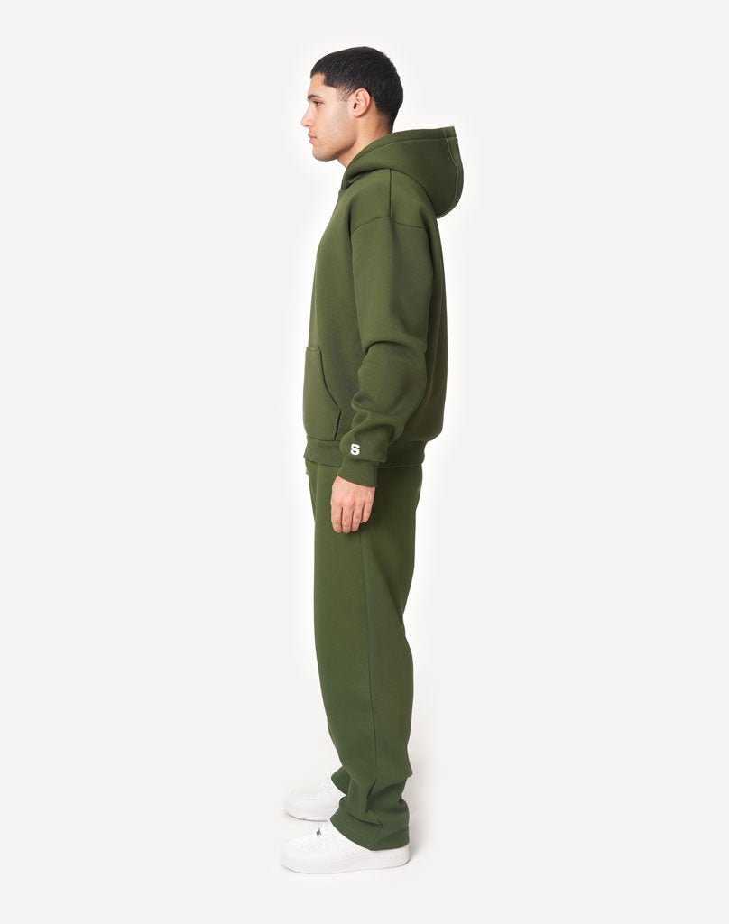 BASIC OPEN LEG JOGGER (DEEP FORREST) Pants STATEMENT