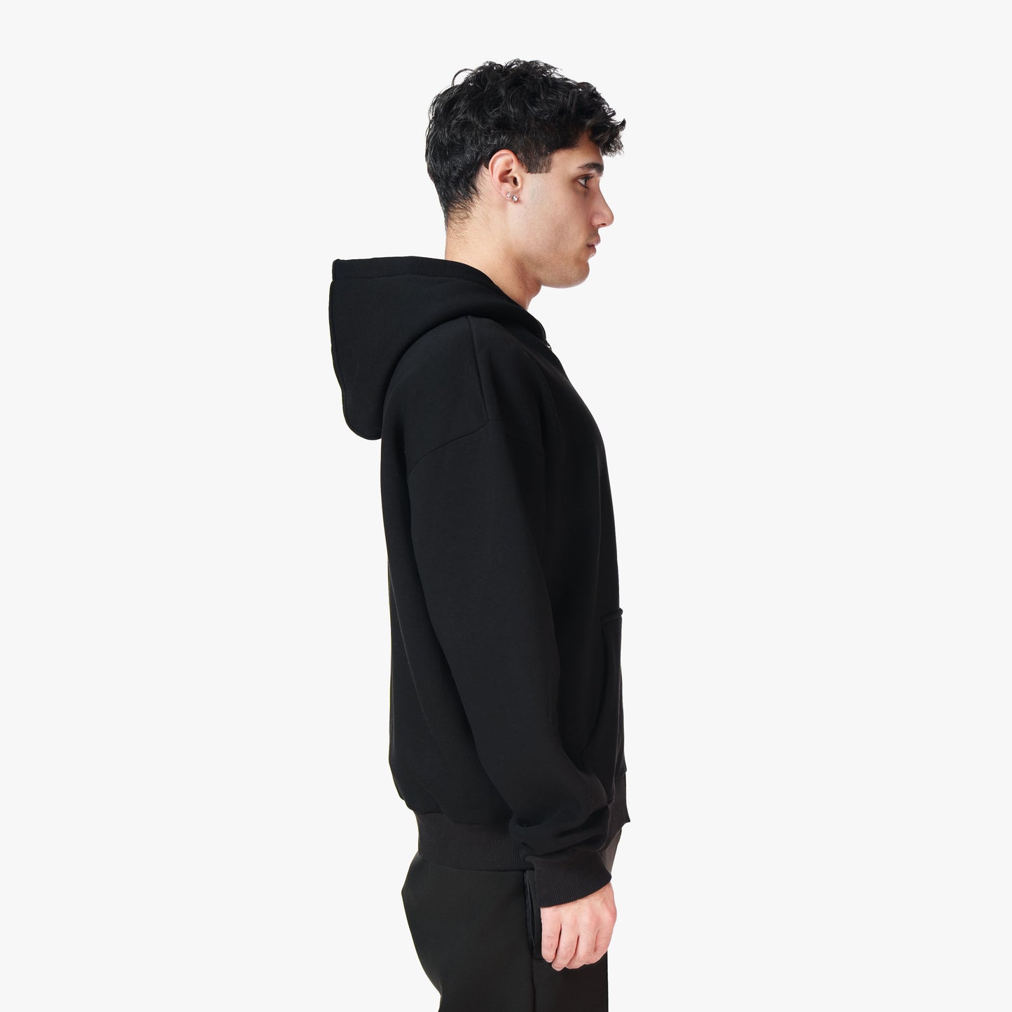 ROUTE 66 ZIP-HOODIE BLACK