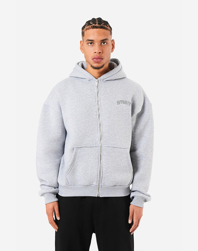 CHAMPION ZIP-HOODIE (GREY MELANGE) Hoodie STATEMENT