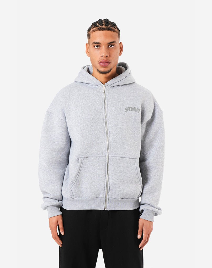 CHAMPION ZIP-HOODIE (GREY MELANGE) Hoodie STATEMENT