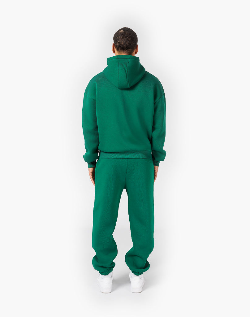 BASIC ZIPPER + BASIC JOGGER (WOOD GREEN) Tracksuits Statement Clo
