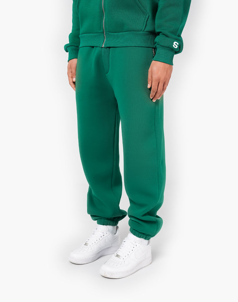 BASIC ZIPPER + BASIC JOGGER (WOOD GREEN) Tracksuits Statement Clo