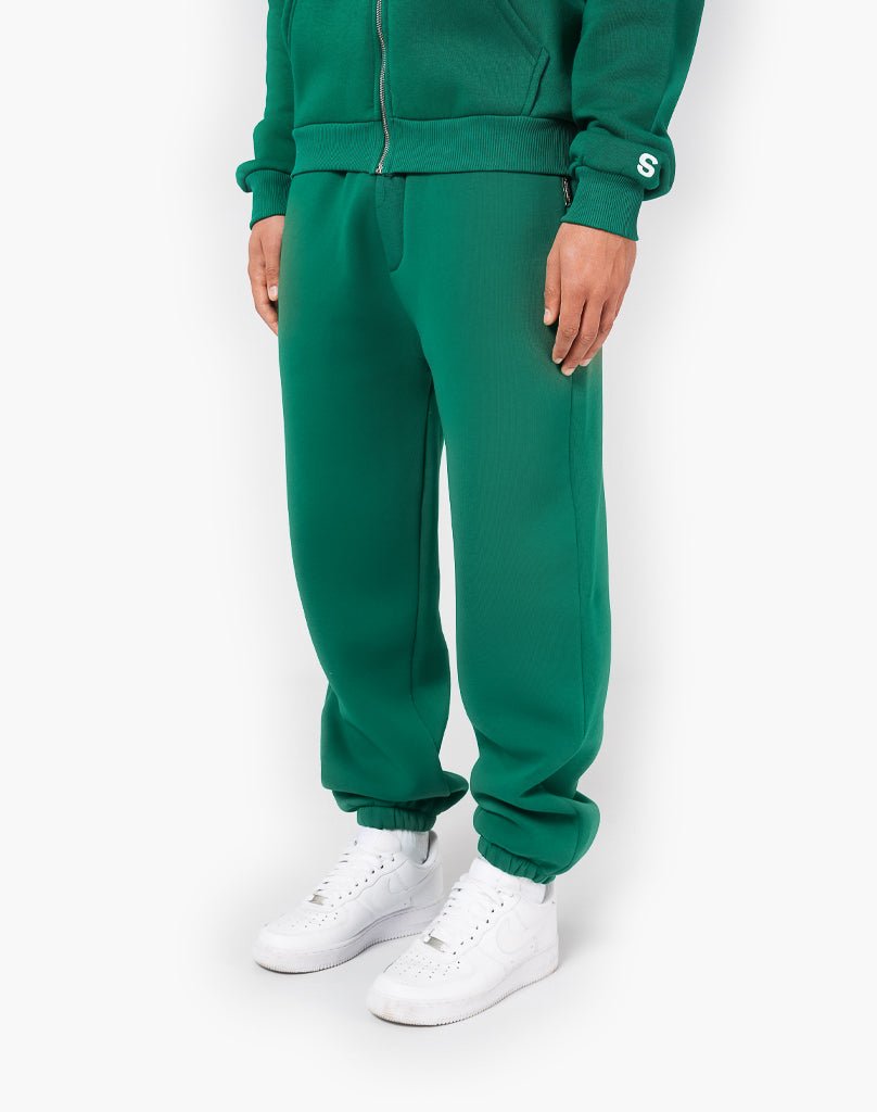 BASIC ZIPPER + BASIC JOGGER (WOOD GREEN) Tracksuits Statement Clo