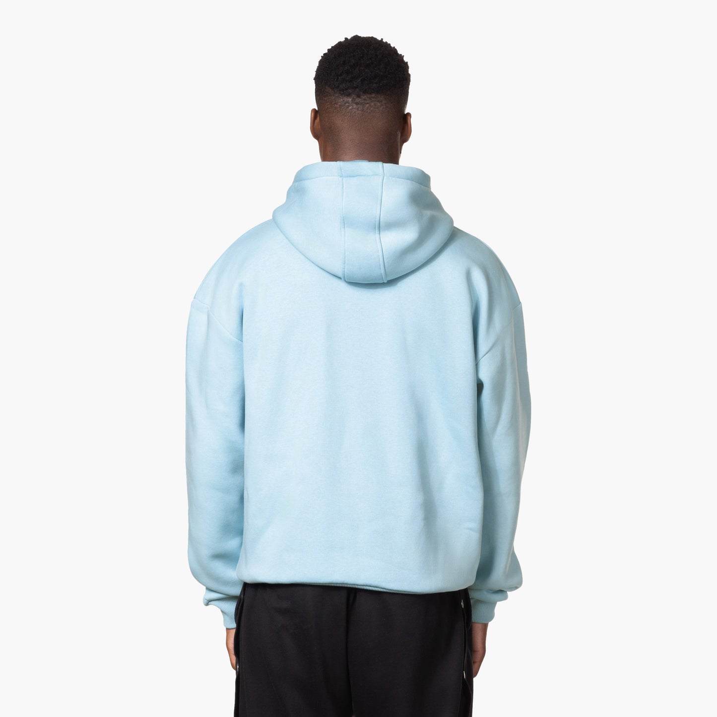 STATEMENT ZIP-HOODIE ICE BLUE