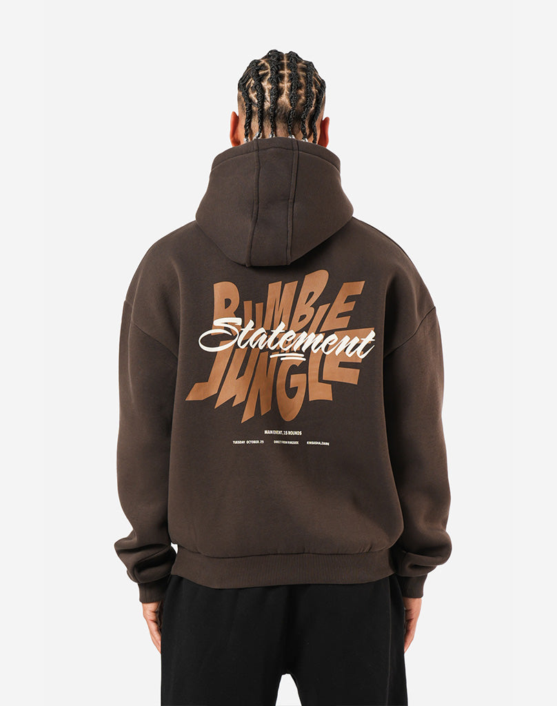 BOXING CLUB HOODIE (BROWN) STATEMENT