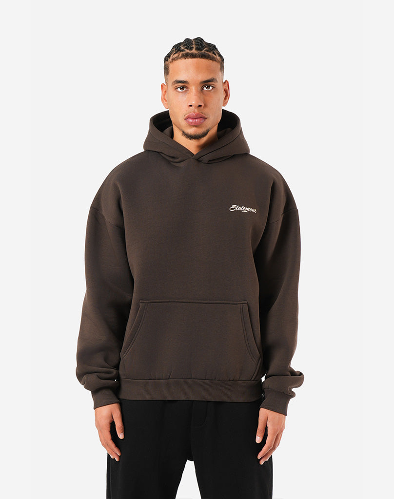 BOXING CLUB HOODIE (BROWN) STATEMENT