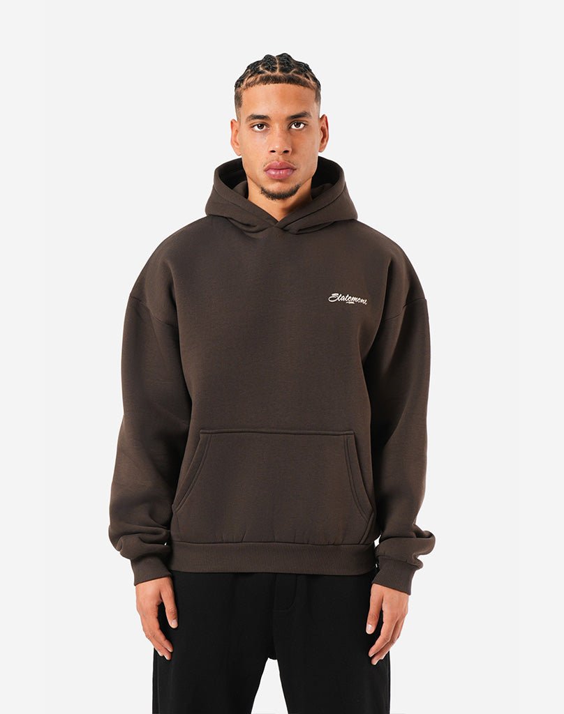 BOXING CLUB HOODIE (BROWN) Hoodie STATEMENT