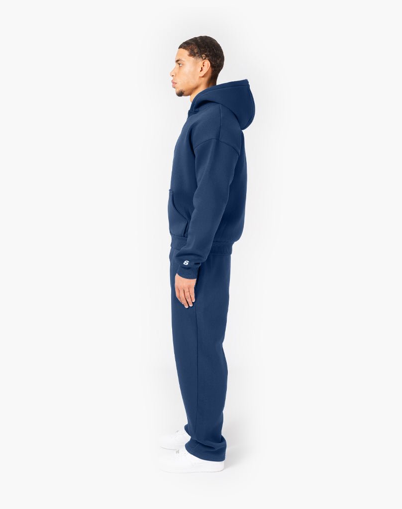 TRACKSUIT SET ZIP-HOODIE (DARK BLUE) Tracksuits Statement Clo