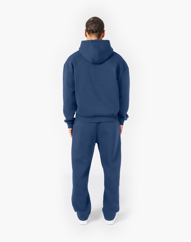 TRACKSUIT SET ZIP-HOODIE (DARK BLUE) Tracksuits Statement Clo