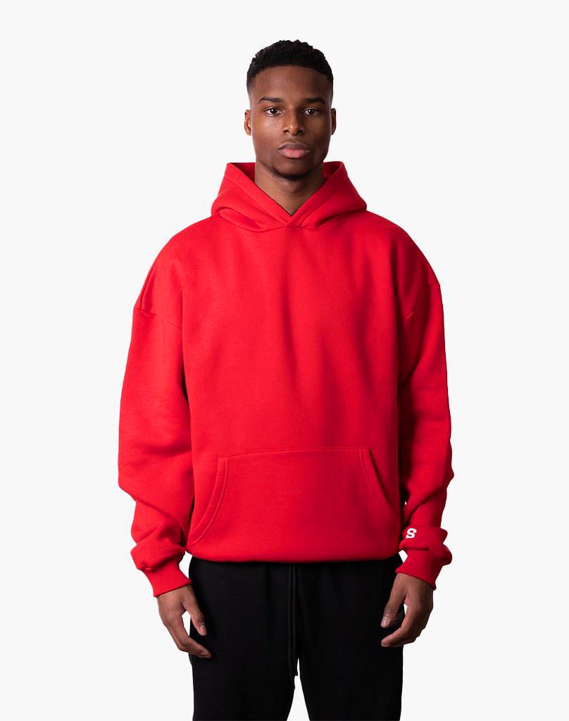 BASIC HOODIE (RED) Hoodie STATEMENT