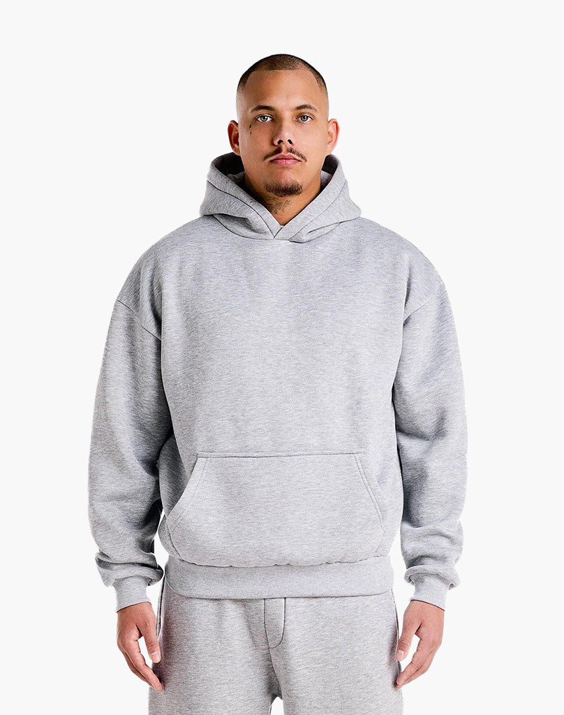 BASIC HOODIE (GREY MELANGE) STATEMENT