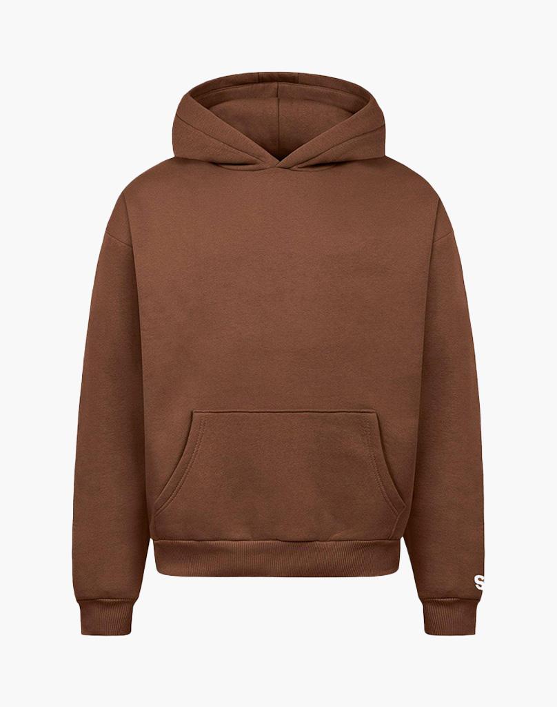 BASIC HOODIE (COFFEE BROWN) STATEMENT