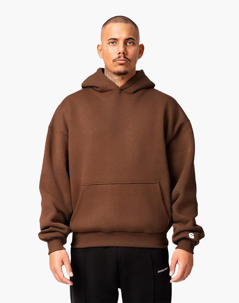 BASIC HOODIE (COFFEE BROWN) STATEMENT