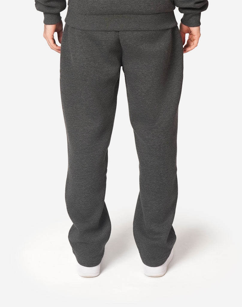 BASIC OPEN LEG JOGGER (DARK GREY MELANGE)