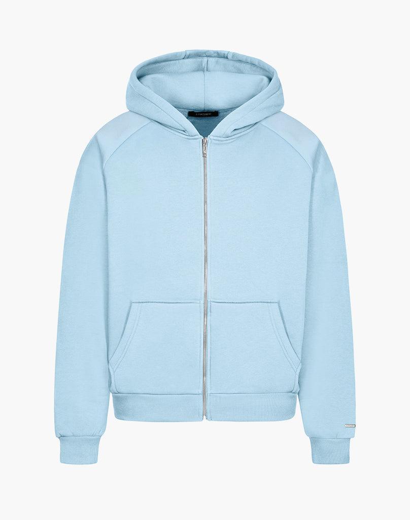RAGLAN ZIP-HOODIE (ICE BLUE) STATEMENT