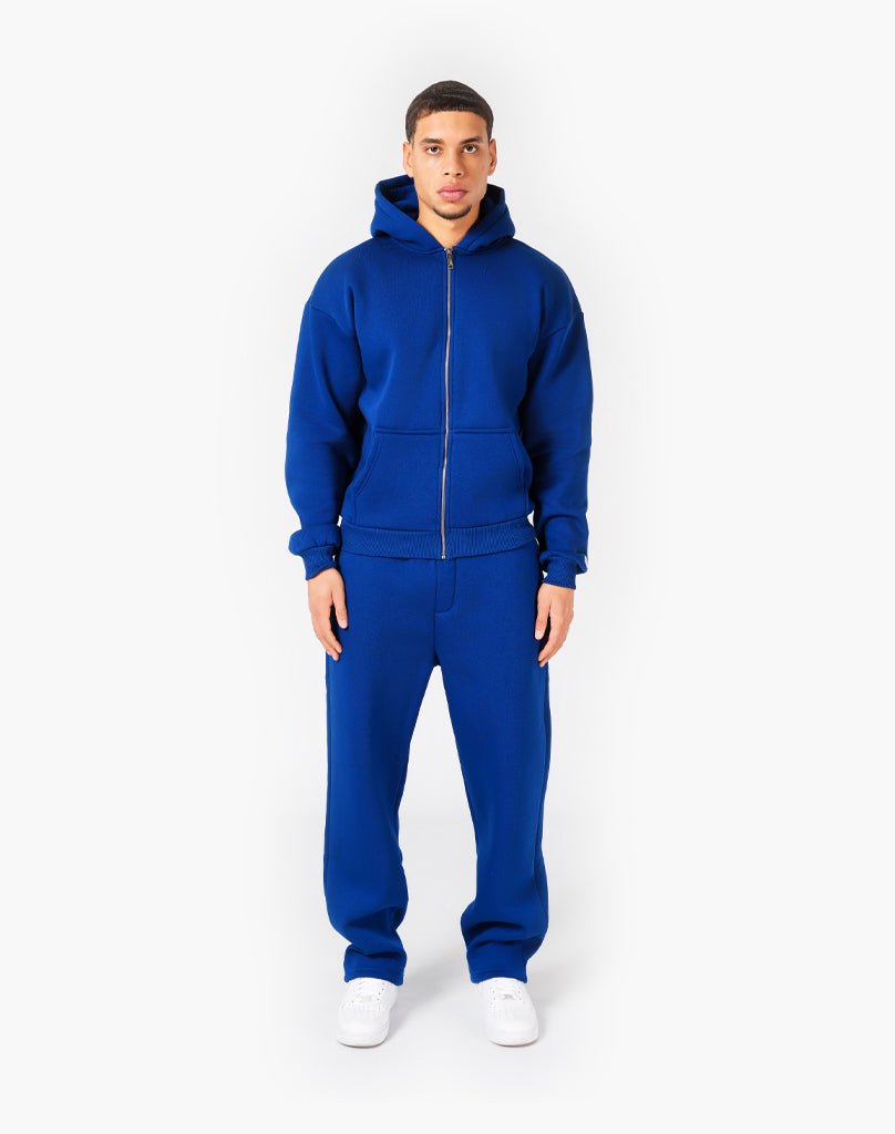 TRACKSUIT SET ZIP-HOODIE (ROYAL BLUE) Tracksuits Statement Clo