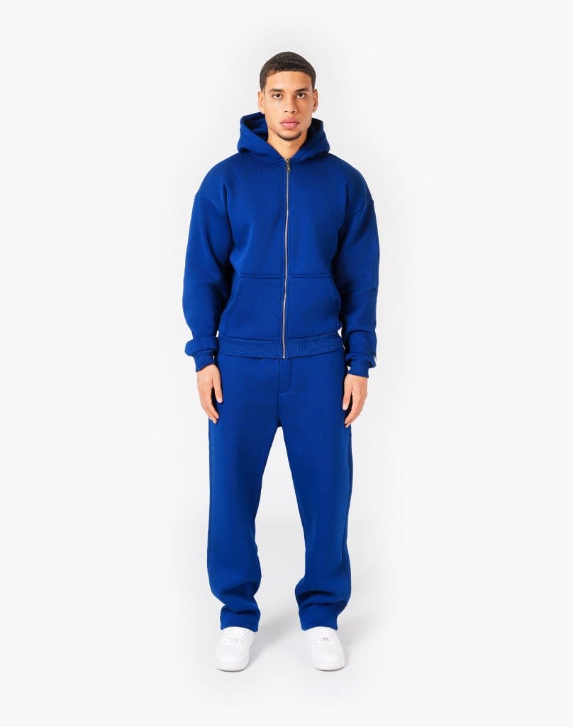 TRACKSUIT SET ZIP-HOODIE (ROYAL BLUE) Tracksuits Statement Clo