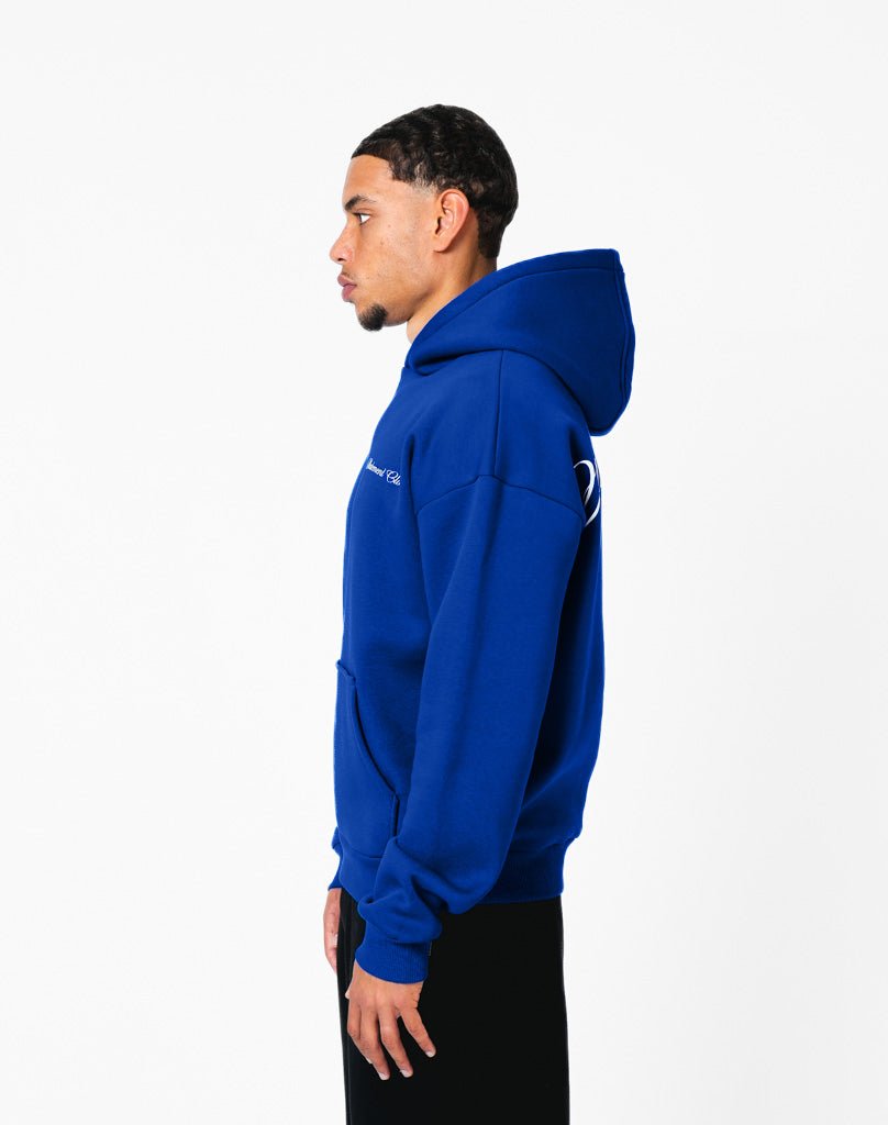 ROYAL BLUE OVER SHOULDER PRINT Hoodie STATEMENT