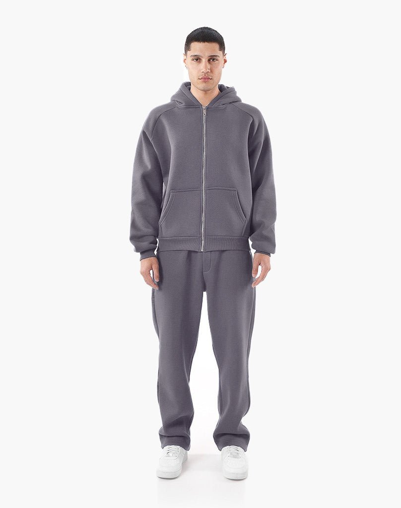 RAGLAN ZIP-HOODIE (ANTHRAZIT) Zip-Hoodie STATEMENT