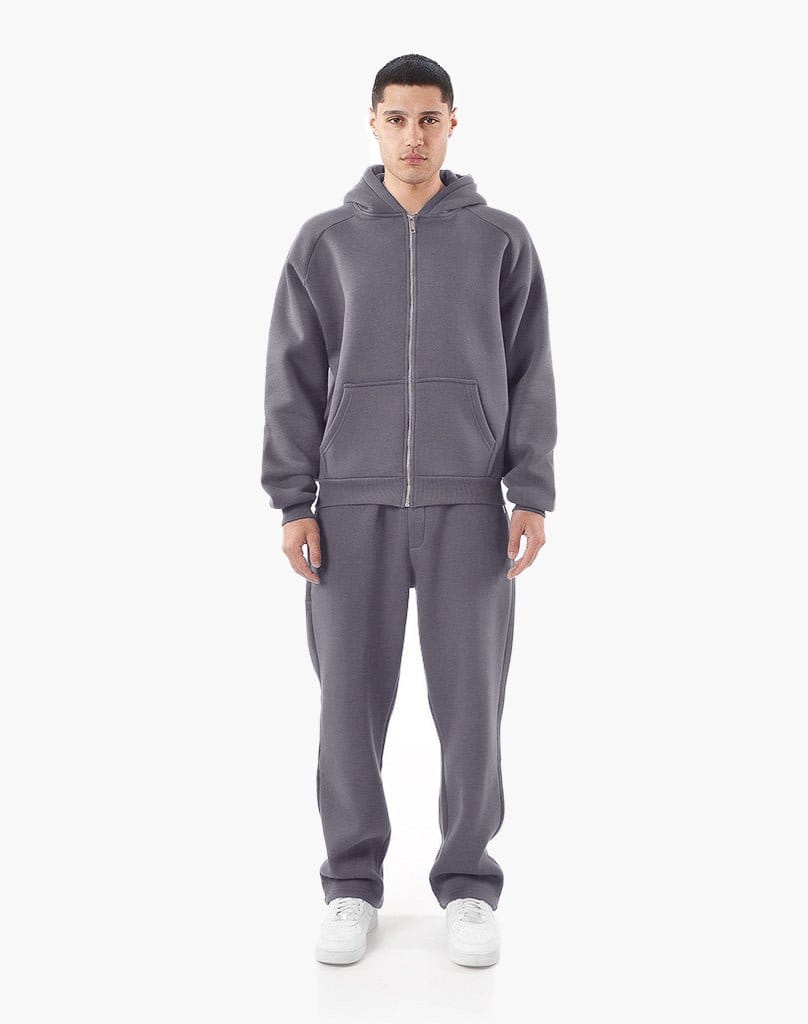 RAGLAN ZIP-HOODIE (ANTHRAZIT) Zip-Hoodie STATEMENT