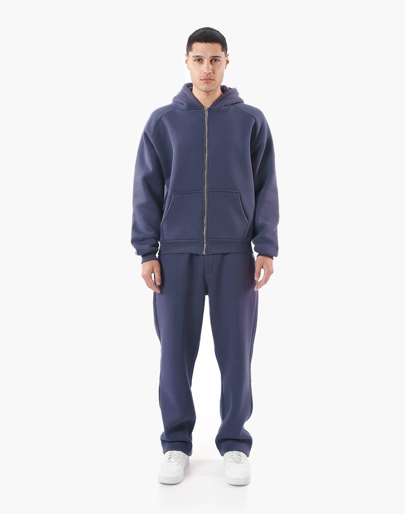 RAGLAN ZIP-HOODIE (ANTHRAZIT) STATEMENT