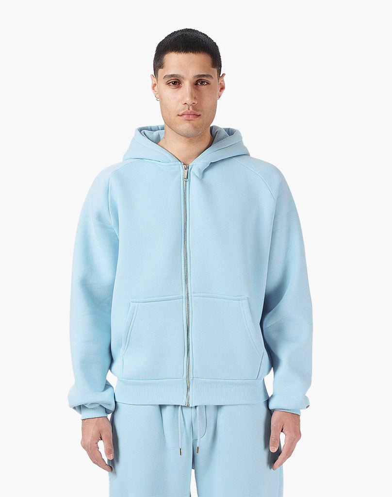 RAGLAN ZIP-HOODIE (ICE BLUE) Zip-Hoodie STATEMENT
