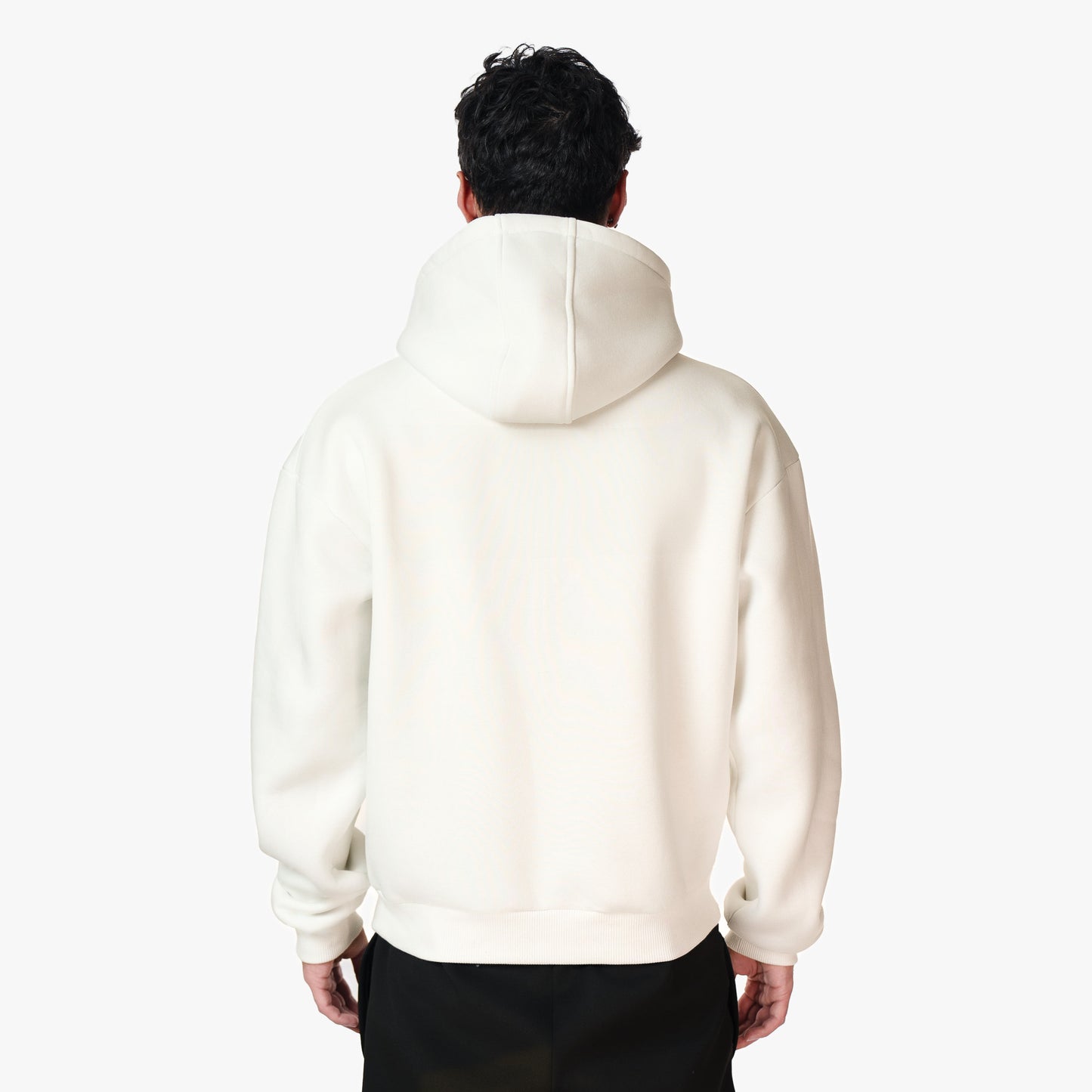 BASIC ZIP-HOODIE CREAM WHITE