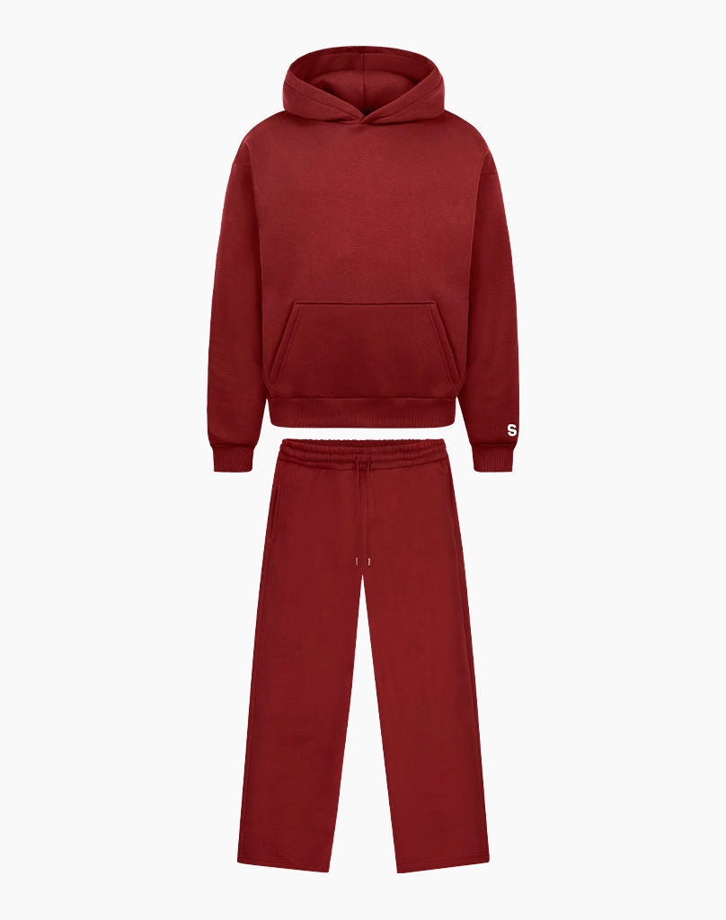TRACKSUIT SET (BURGUNDY) Tracksuits Statement Clo