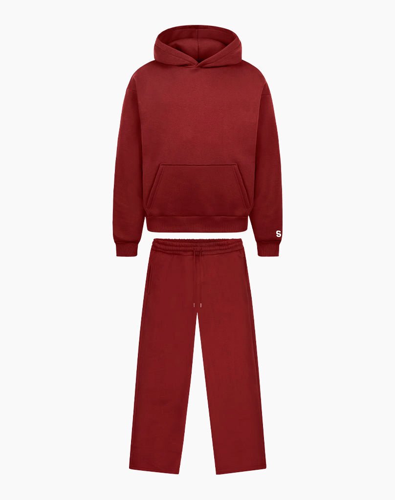 TRACKSUIT SET (BURGUNDY) Tracksuits Statement Clo