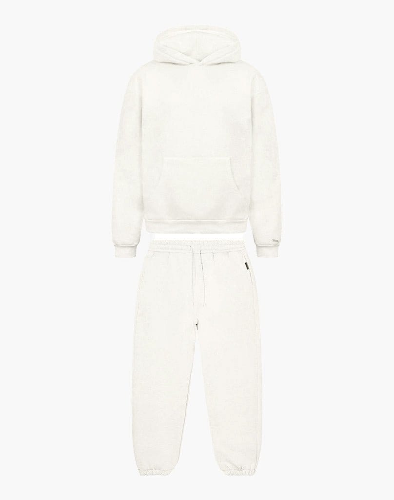 TRACKSUIT SET CUFF (CREAM WHITE) Tracksuits Statement Clo