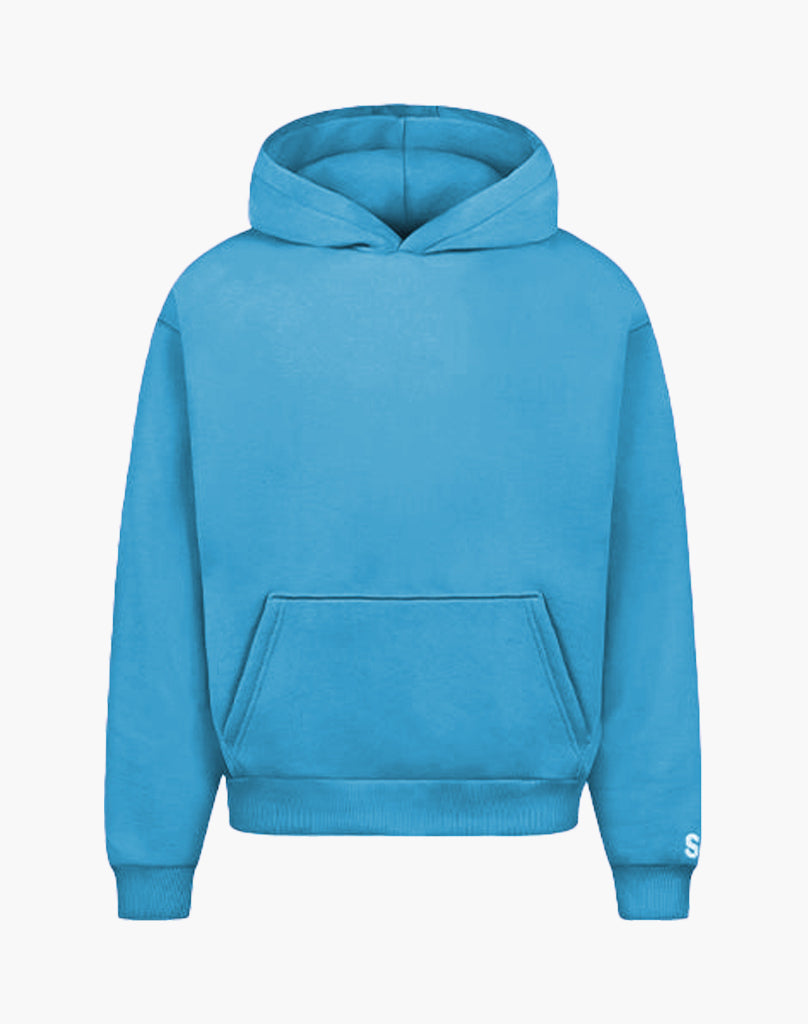 BASIC HOODIE (AQUA BLUE) STATEMENT