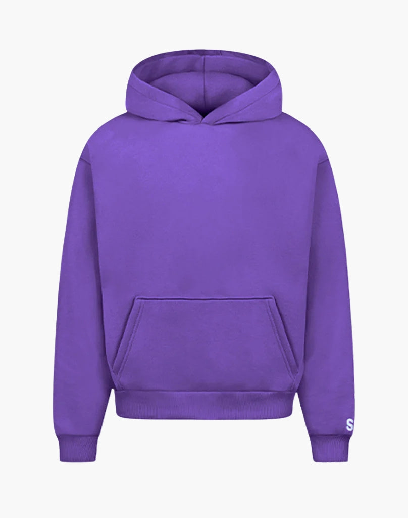 BASIC HOODIE (DARK PURPLE) STATEMENT